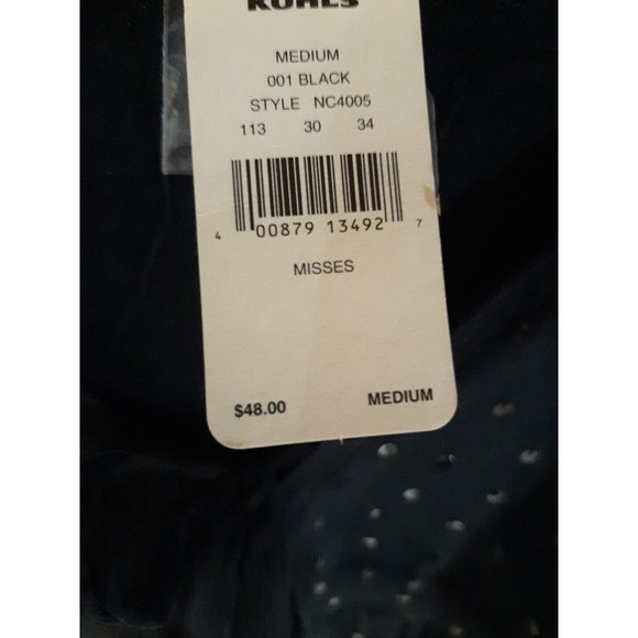 apt. 9 NEW Womens Size M Black Cropped Sequined Sweater Cardigan w/ Front Tie - Picture 4 of 8